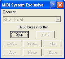 Winjammer Sysex Interface Buffer Waiting For Stop