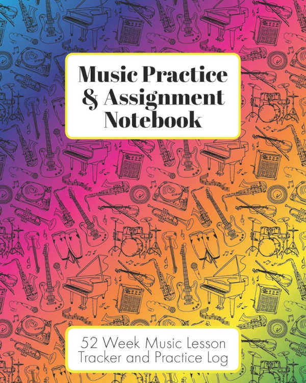 A music practice notebook for the band member who won't practice.